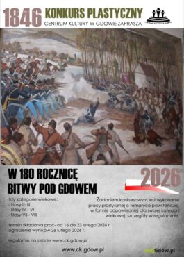 Konkurs plastyczny z okazji 180. rocznicy Bitwy pod Gdowem